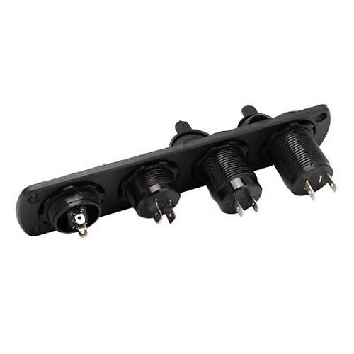 ON-OFF K�rm�z� Nokta Anahtarl� 2x5V USB �akmakl�k ve Voltaj G�stergeli Marine Panel