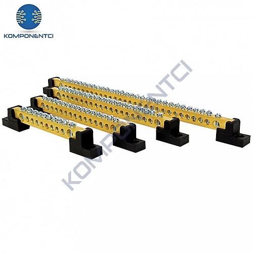 Delikli Pano Topraklama Klemensi Ayakl� PTK5017 2+18 6,5 x 9 mm 20 Adet