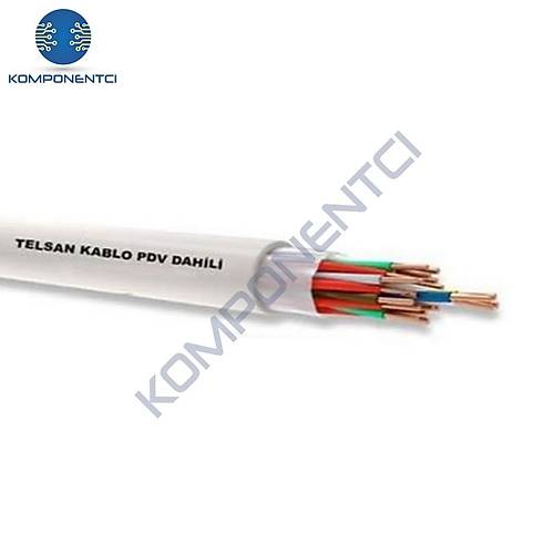 Dahili PDV Telefon Tesisat Kablosu 1m (1x2x0.50)