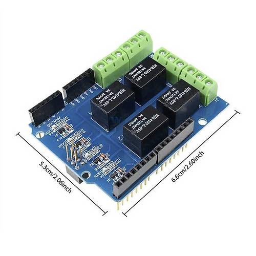 Arduino DC 3.3V 5V 4 Kanallı Röle Shield | Komponentci