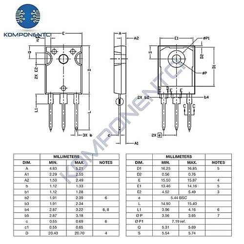 STTH6003CW (STTH6003) 2X30A 300V Do�rultucu Diyot To-247