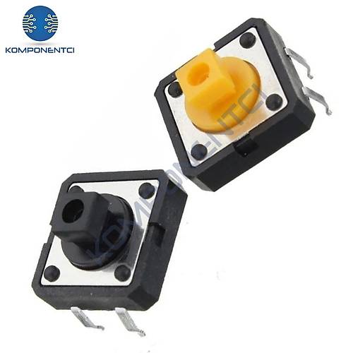IC-204 12x12x7.3mm 4 Pinli Push Buton Tact Switch