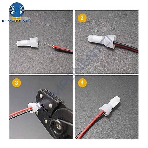 CE-1�0.5-1.5mm2 Kablo Ucu Kapama Terminali 100 Adet