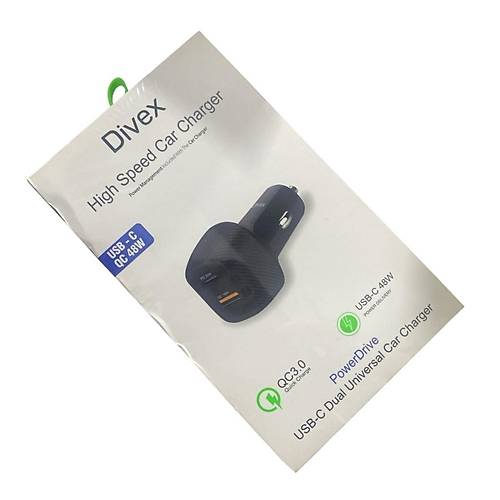 Divex 48W Type-C + USB QC 3.0�Ara� �arj Cihaz� DA-312