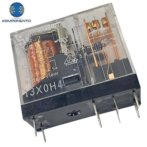5V 5A Tek Kontak Omron Rle 8 Pin - G2R-2-DC5