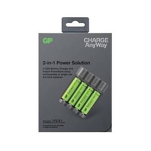 GP X411 4x2600mAh USB �arj Cihaz� ve Powerbank