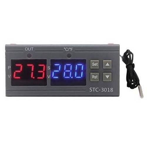 STC-3018 220V Dijital S�cakl�k Kontrol Cihaz� - Kulu�ka Uyumlu
