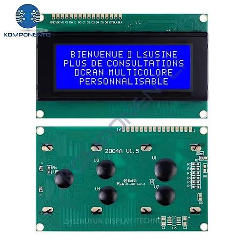 2004A LCD Display Mavi 4x20 Karakter LCD Ekran