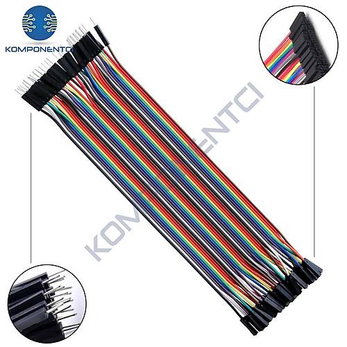 Jumper Kablo Erkek-Dii M2F 20cm 40 Adet