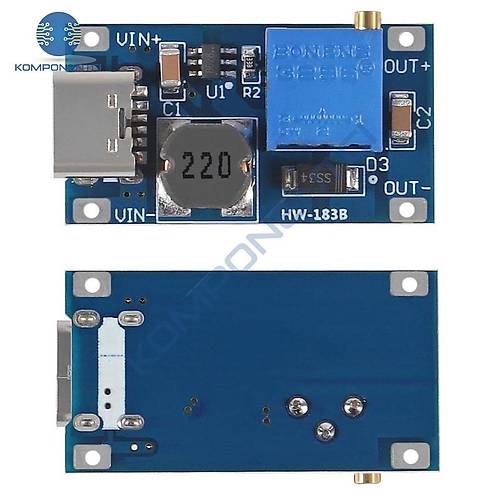 MT3608 2A Dc-Dc G�� Mod�l� Type-C ��k��l�