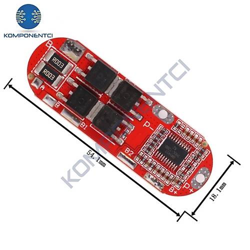 4S 25A BMS 18650 16.8V Lityum Pil �arj Koruma Devresi