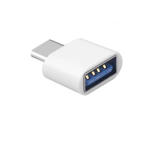 Type-C to USB 3.0 OTG Dönüştürücü Çevirici Beyaz
