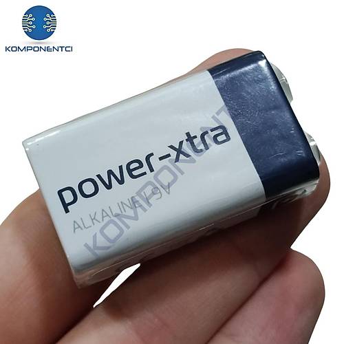 Power-Xtra 9V Alkaline Pil Tekli Shrink 6LR61
