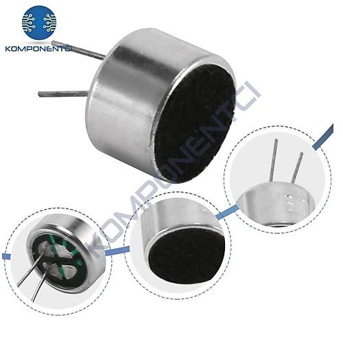 IC-229A Mikrofon Kaps�l� 10x7mm Tel Bacak