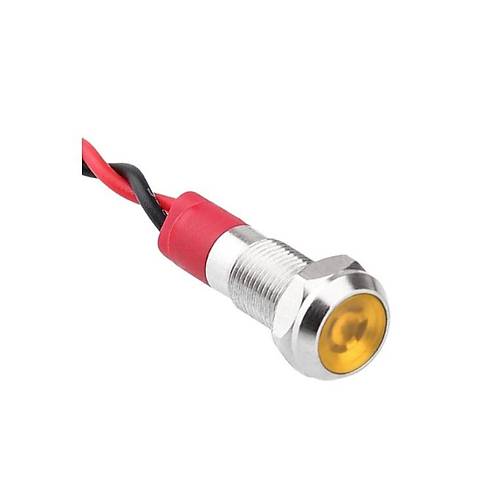 06L-P1 Metal Sinyal Lambas� 6mm 12-24V Kablolu Sar�