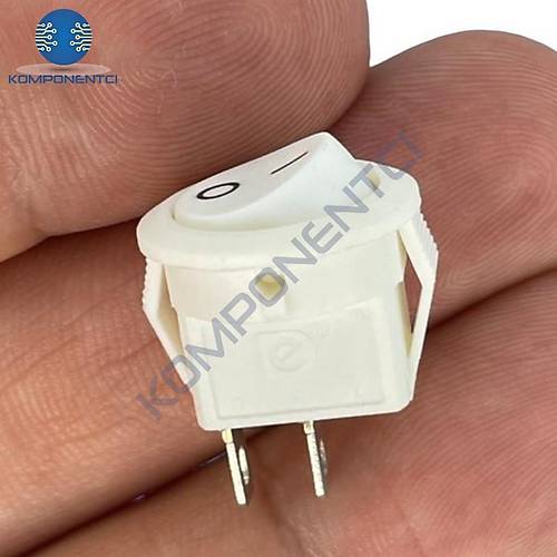IC-134E Beyaz Yuvarlak Anahtar I��ks�z On-Off 2P