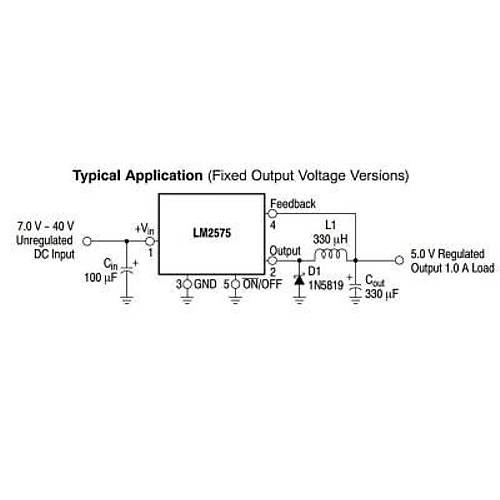 LM2575T-ADJ Voltaj Reg�lat�r� - TO220