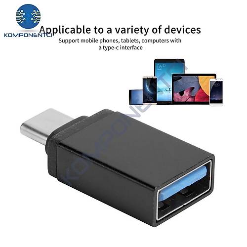 Divex Type-C Erkek USB3.0 Di�i Adapt�r �evirici Siyah DO-182