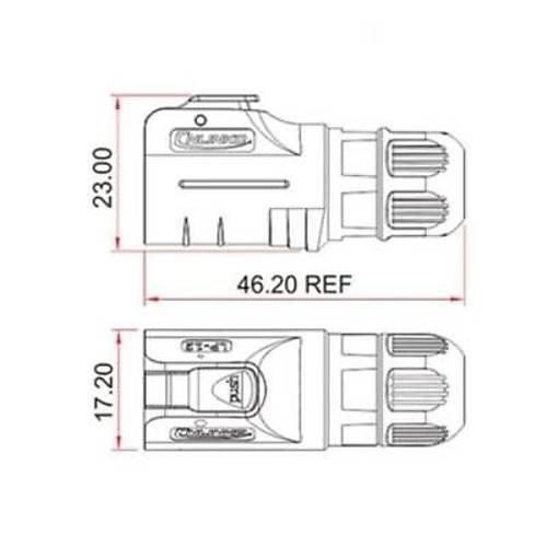 LP-12-C08PE-02-001 8-Pin Su Ge�irmez Konnekt�r - Erkek