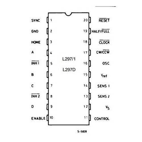 L297 DIP-20 Motor S�r�c� Entegresi