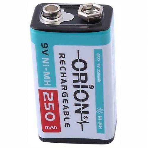 Orion 9V 250mAh Ni-Mh arj Edilebilir Pil 1 Adet