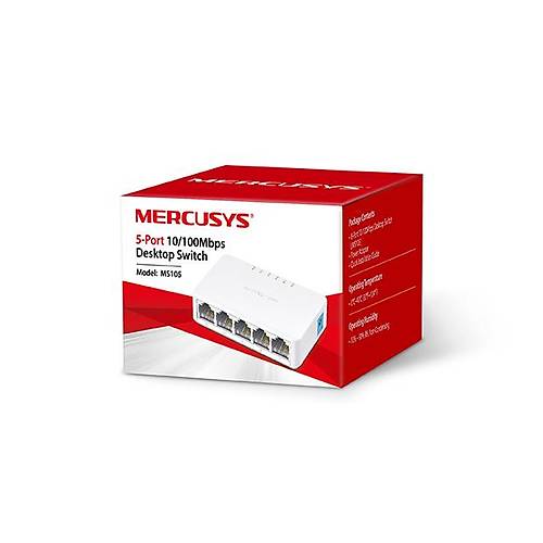 TP-Link Mercusys MS105 5 Port 10/100 Mbps Masa�st� Ethernet Switch