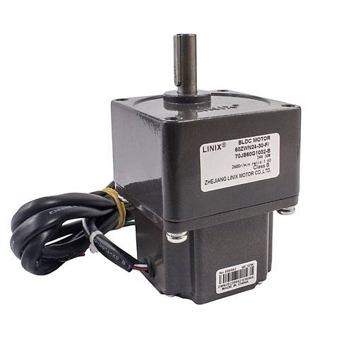 60ZWN24-30-F / 70JB60G1032 24V 30W 43RPM Red�kt�rl� Brushless DC Motor