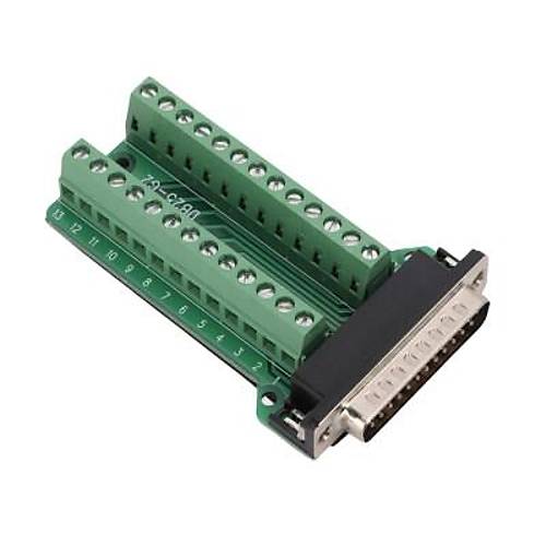 D-Sub DB25-G2 25-Pin Erkek Terminal Block Adaptörü | Komponentci