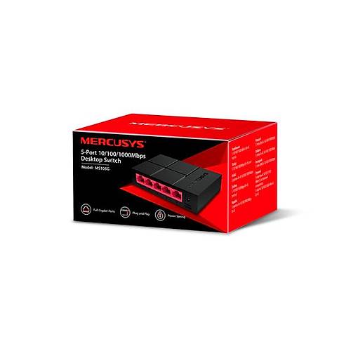 TP-Link Mercusys MS105G 5 Port Gigabit 10/100/1000 Mbps Switch