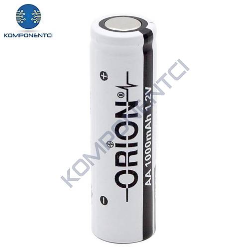 Orion 1.2V Ni-Cd AA 1000mAh �arj Edilebilir Kalem Pil
