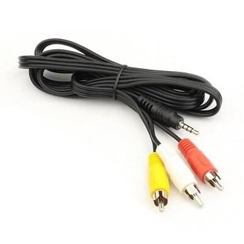 3.5mm'den / 3 RCA Ses ve G�r�nt� Kablosu