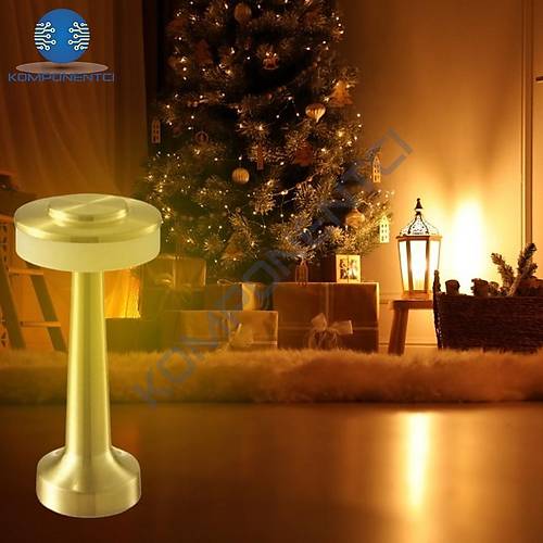 NOAS Girit Gold Renk Led Dokunmatik Masa Lambas� �arjl� YL86-1234