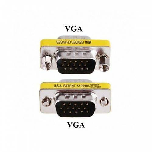 HD15 VGA-VGA Erkek-Erkek (M2M) 15 Pin Adaptr