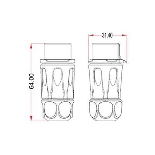 LP-20-C07PP-01-001 7-Pin Su Ge�irmez Konnekt�r - Erkek