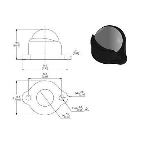 Sarho� Teker Plastik 12.7 mm