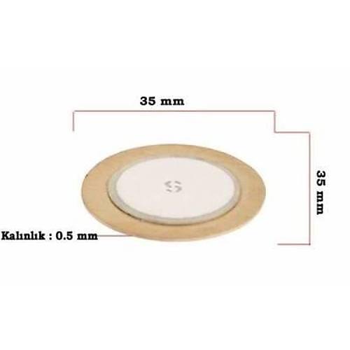 Piezo Disk Element - 35 mm Çap | Komponentci
