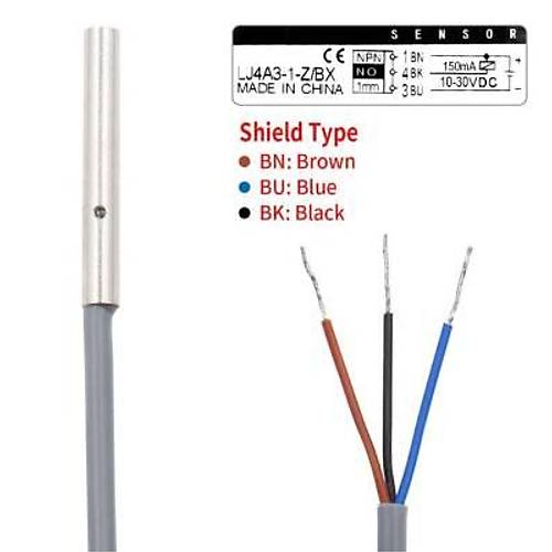 LJ4A3-1-Z/BX 6-36V 1mm NPN NO End�ktif Mesafe Sens�r�