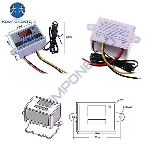 XH-W3001 12V DC Dijital Termostat 120W