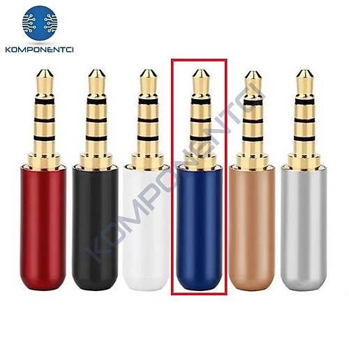 IC-261E 3.5mm Jak 4 Bo�umlu Mavi