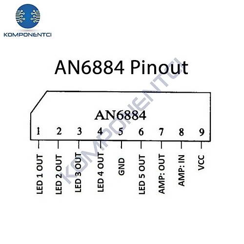 AN6884 LED S�r�c� Entegre Devresi SIP-9