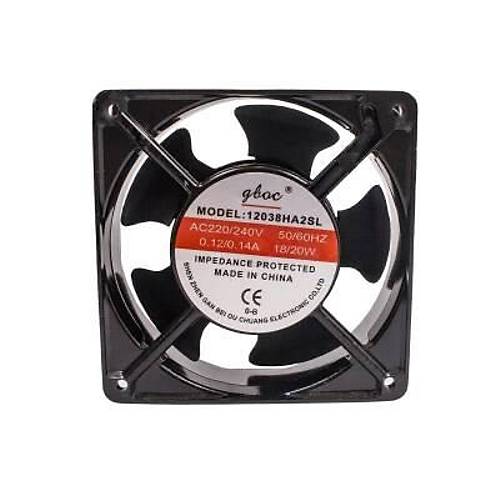 12038HA2SL 220V 0.12A Metal Fan - 120x120x38mm