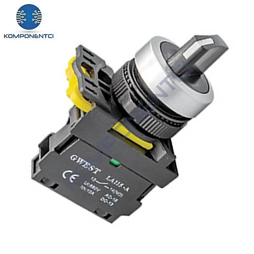 Gwest A5-20XS/F 22mm Sa� Kay�c� Sol Kal�c� 1-0-2 Mandal Buton 2NO