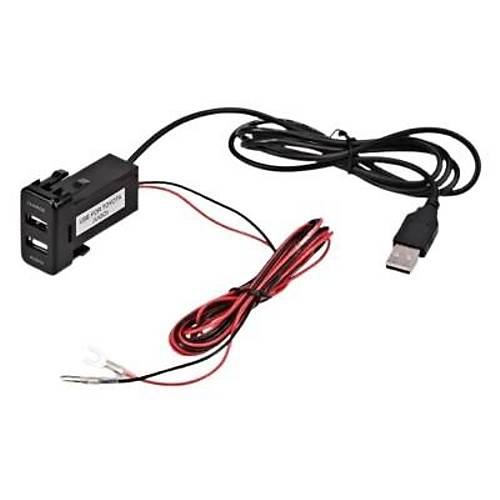 2'li USB �arj Soket Paneli - �arj + Ses