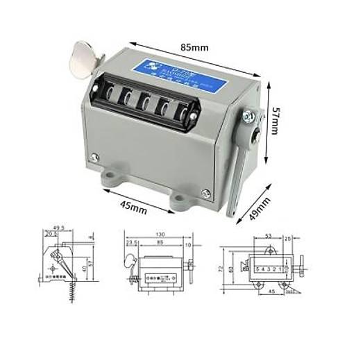 D-70 5 Haneli Manuel �ekmeli Mekanik Say�c�