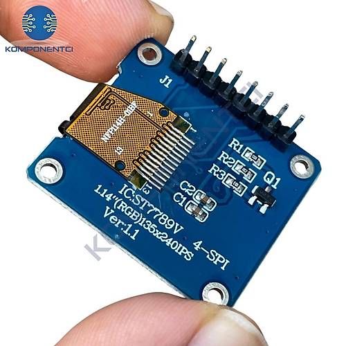 1.14 inch ST7789V Chip 135240 RGB TFT IPS 8 Pin LCD Ekran Modl