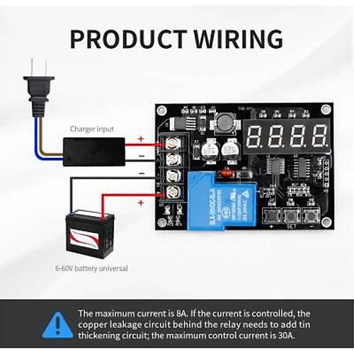 VHM-000 Lityum Pil - Ak� �arj Kontrol Devresi 6-60V