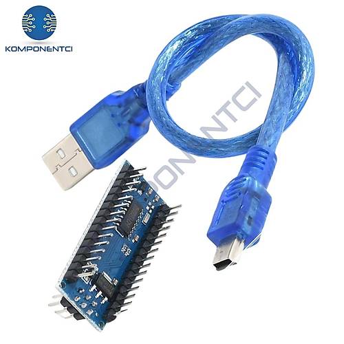 Arduino Nano Klon V3.0 - USB CH340 Chip (USB Kablo Dahil)