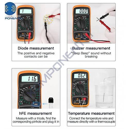 Aneng AN8205C Dijital Multimetre (Sar�)