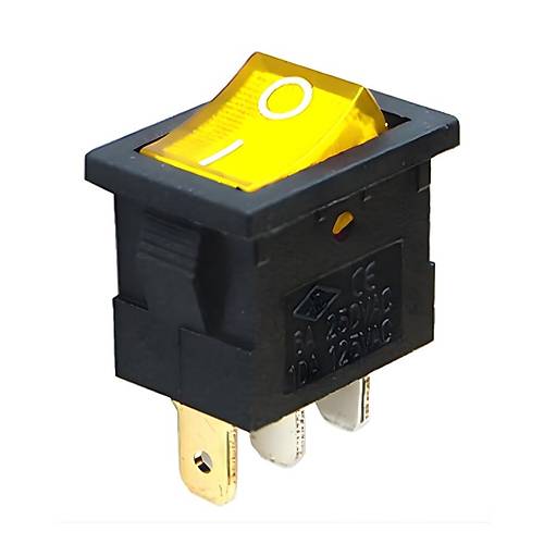 IC-118 Mini I��kl� Anahtar 3P Siyah Kasa Sar�