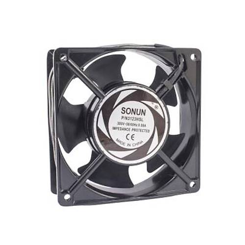 120x120x38mm 380V 50/60Hz 0.08A Metal Fan 2 Kablolu